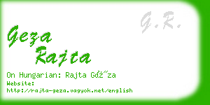 geza rajta business card